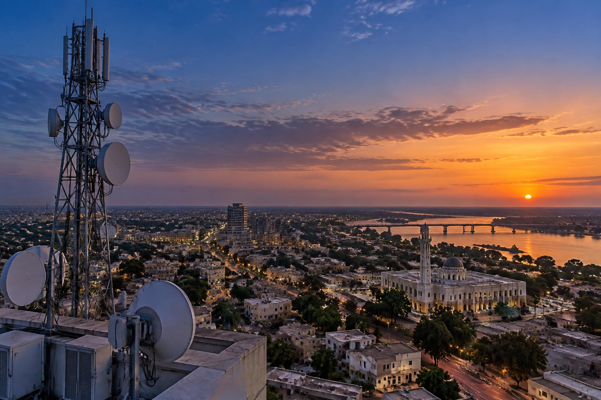 Infrastructure de télécommunication au-dessus de N’Djamena